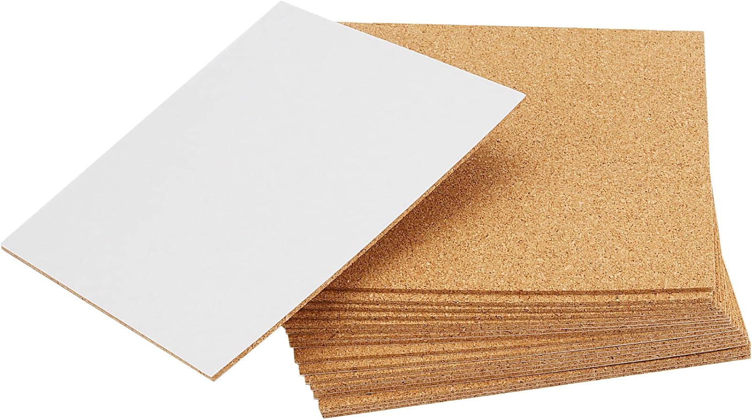 36 Pcs 6 x 6 Inch Self Adhesive Cork Sheets, Sticky Back Sheets Square Cork Backing for Tiles, Coasters and DIY Crafts