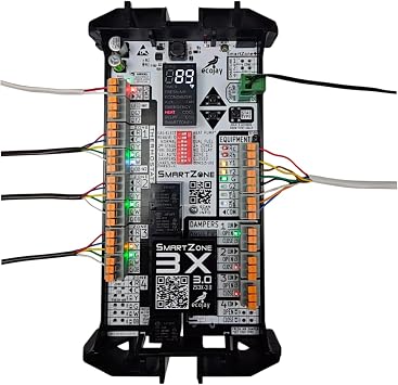SmartZone-3X : 3 Zone HVAC Controller KIT w/ Temp Sensor; Dual Climate Control to Replace Honeywell HZ322, EWC, Zonefirst, Zonex, Durozone & More