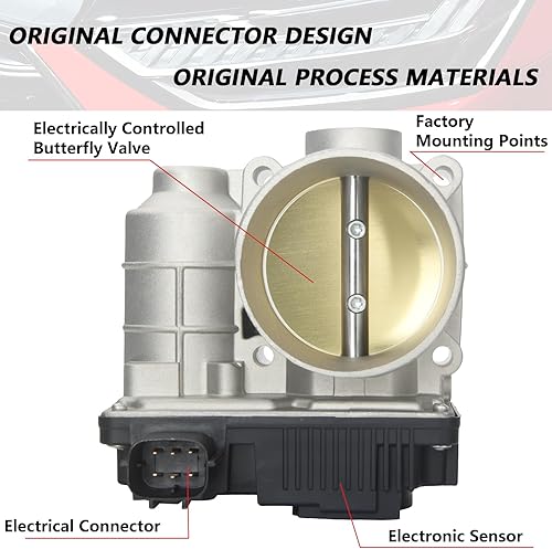 Miniatura 3 de 16119AE01A Reemplazo electrónico del cuerpo del acelerador para Altima Sentra 2002-2006 X-Trail 2005-2006 L4 2.5L