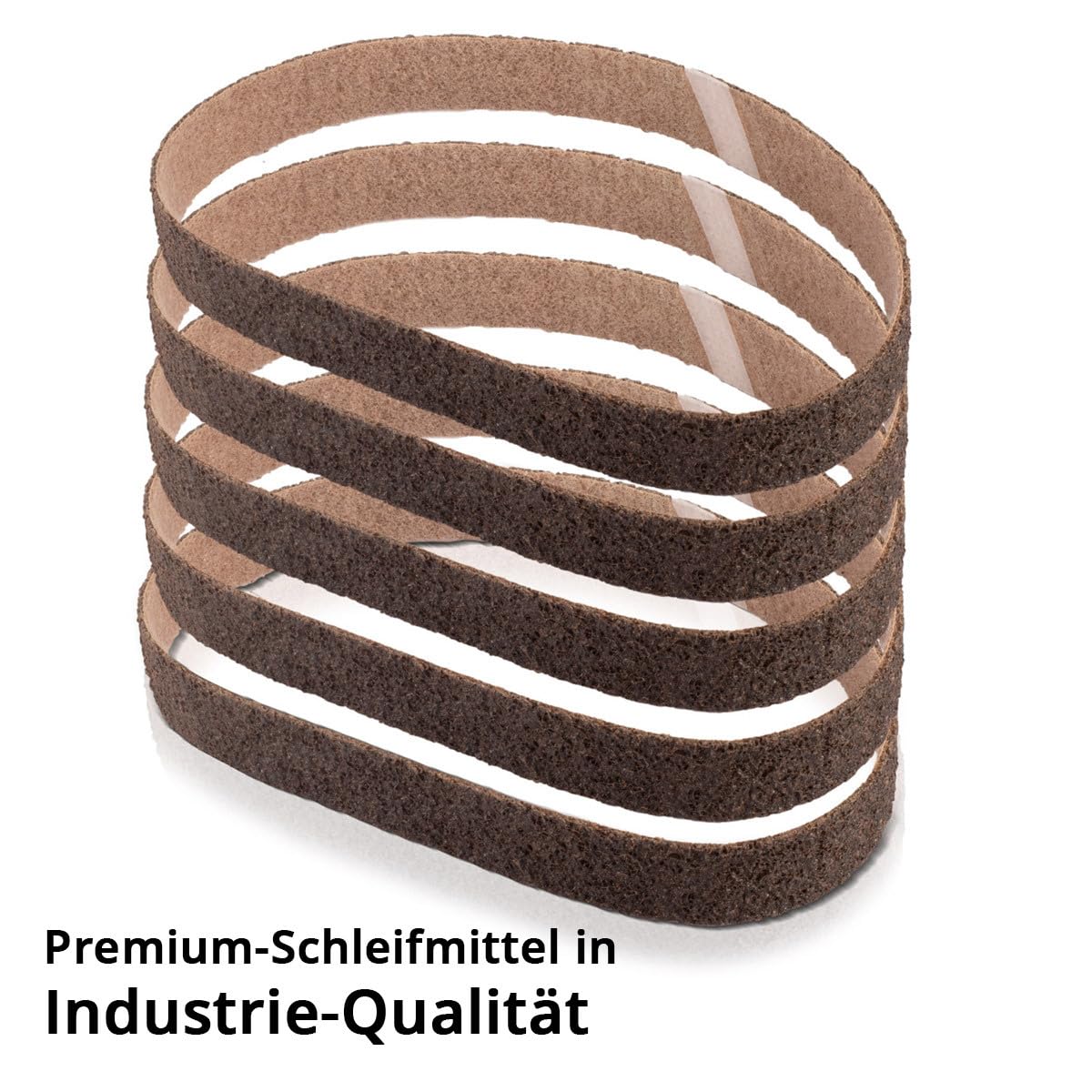 STAHLWERK Set di 5 nastri abrasivi in tessuto non tessuto, grana grossa, 40 x 760 mm, nastro abrasivo universale, abrasivo per levigatrici a nastro, levigatrici a nastro e levigatrici