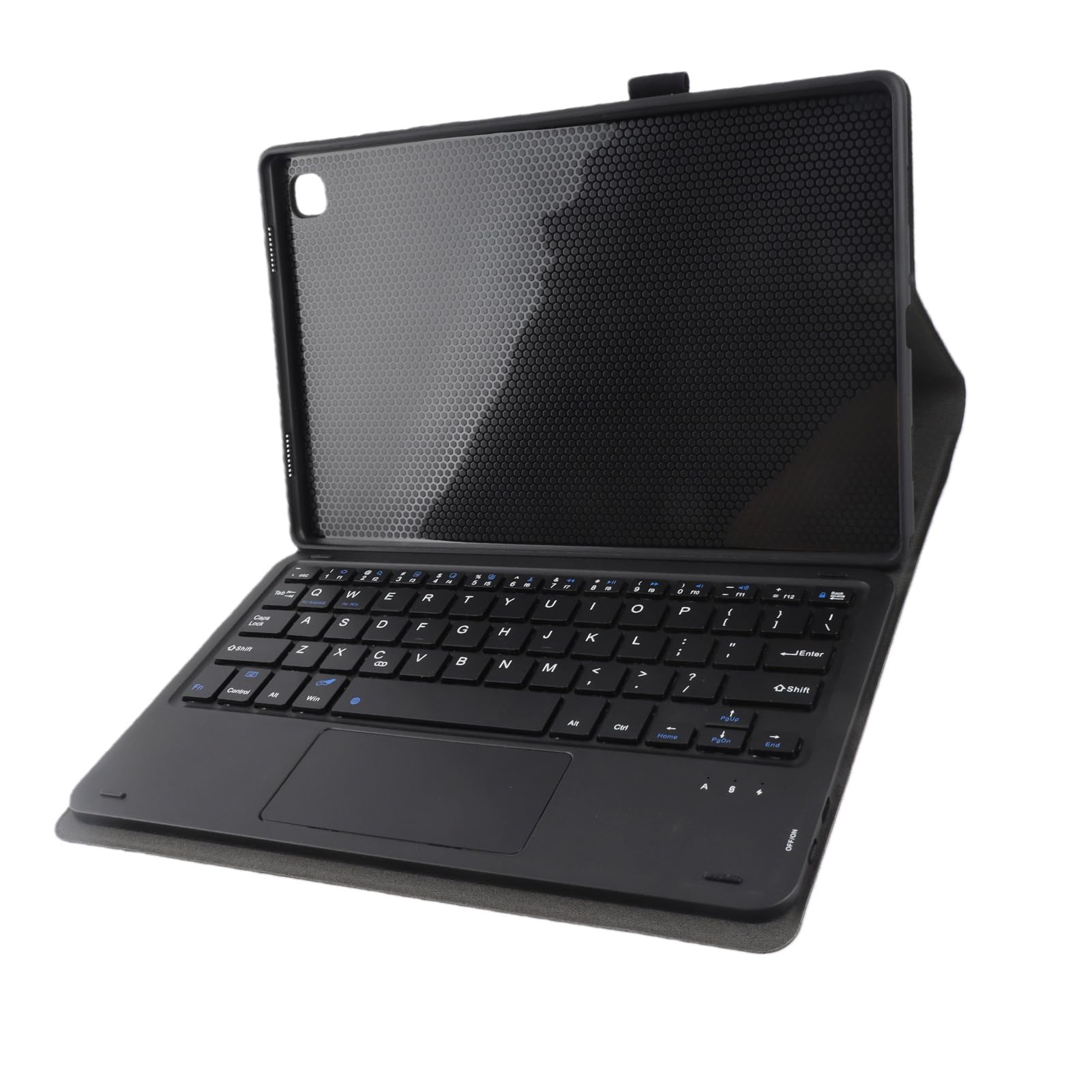 Jiawu Teclado Bluetooth con Estuche y Touchpad para Tablet (Black)