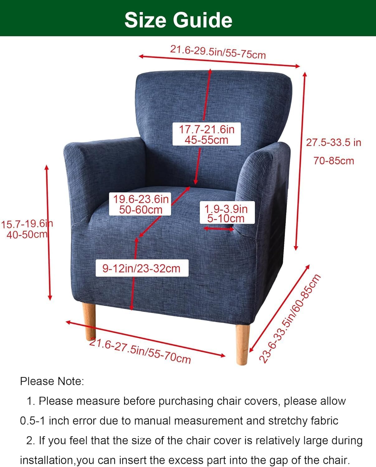 HAOYONG Banquet Armchair Slipcover Stretch Velvet Chair Covers 1-Piece Armchair Sofa Covers Soft Arm Chair Cover Removable Washable Single Couch Covers Furniture Protector for Living Room - Set of 1