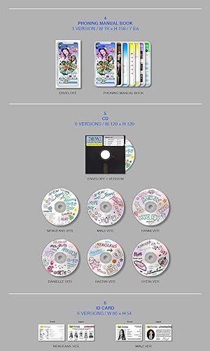 Miniatura 6 de ( Blue Book Version ) NEWJEANS NEW JEANS 1st EP Album ( HANNI Ver. ) K-POP SEALED