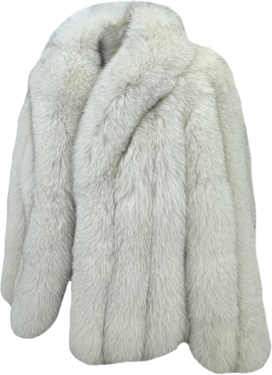 Women's Genuine Fox Fur Coat Soft Warm Winter Fur Jacket Fashion Outwear