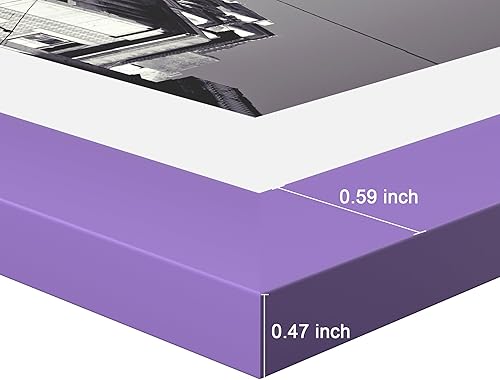 Vista 124 de eletecpro Juego de 10 marcos de fotos de 8.5 x 11 pulgadas, collage de fotos, decoración de pared, fotos de 5 x 7 con paspartú o de 8.5 x 11 Negro