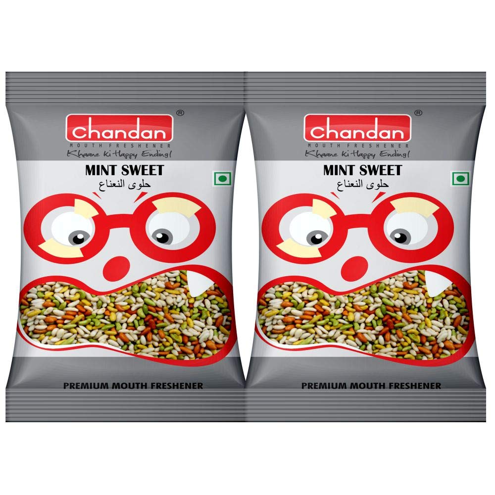 Chandan Mouth Freshener Mint Sweet Mukhwas 100% Natural | Pack of 4 | 200g | Contains Fennel Mixed with Spices (B08WQ9MWD5) Amazon Price History, Amazon Price Tracker