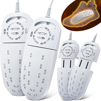 2 Pack Shoe Dryers, Telescopic Boot Dryer, Portable, White