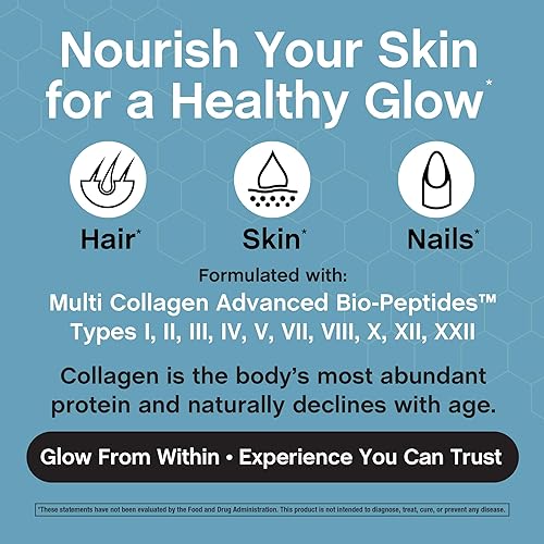 Miniatura 8 de NeoCell Polvo de biopéptidos multicolágeno | 10 onzas | Avanzado con ácido hialurónico y vitamina C | 10 súper tipos de colágeno | Absorción