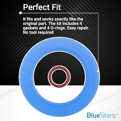 Miniatura 6 de BlueStars Paquete de 2 sellos de válvula de descarga 7301111-0070A de repuesto, ajuste exacto para inodoros American Standard y Eljer - Reemplazo de