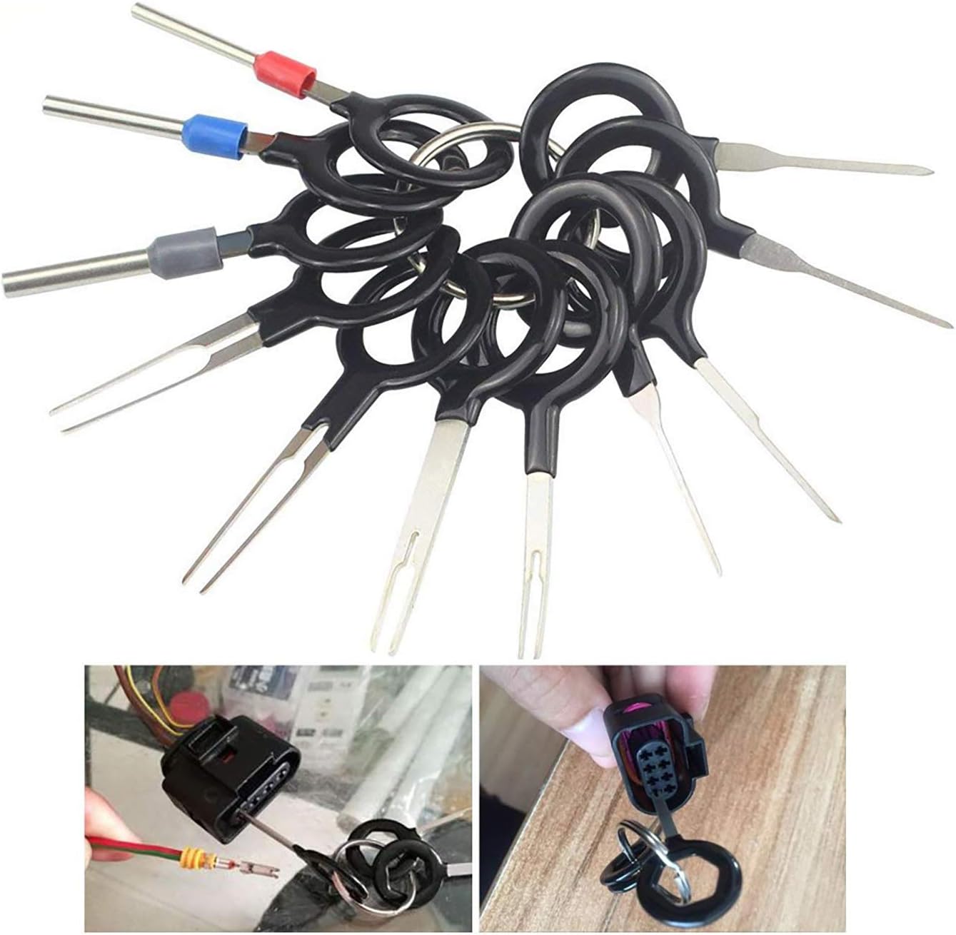 18-tlg. Auto Stecker Pin Zieher Set - Elektrokabel Terminal Extraktionswerkzeug