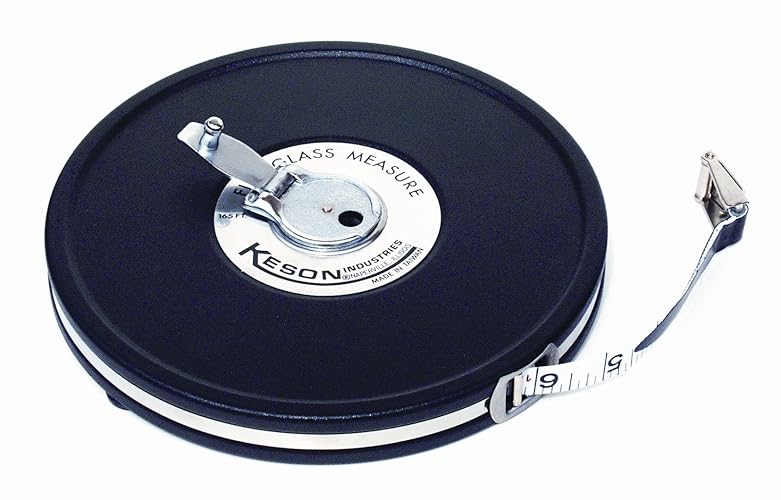 Keson MC18M50 Closed Metal Housing Fiberglass Measuring Tape (Graduations: ft., in., 1/8 & m, cm, 2mm), 15M/50-Foot - 15 m - ft, in, 1/8 & m, cm, 2mm; Double Hook