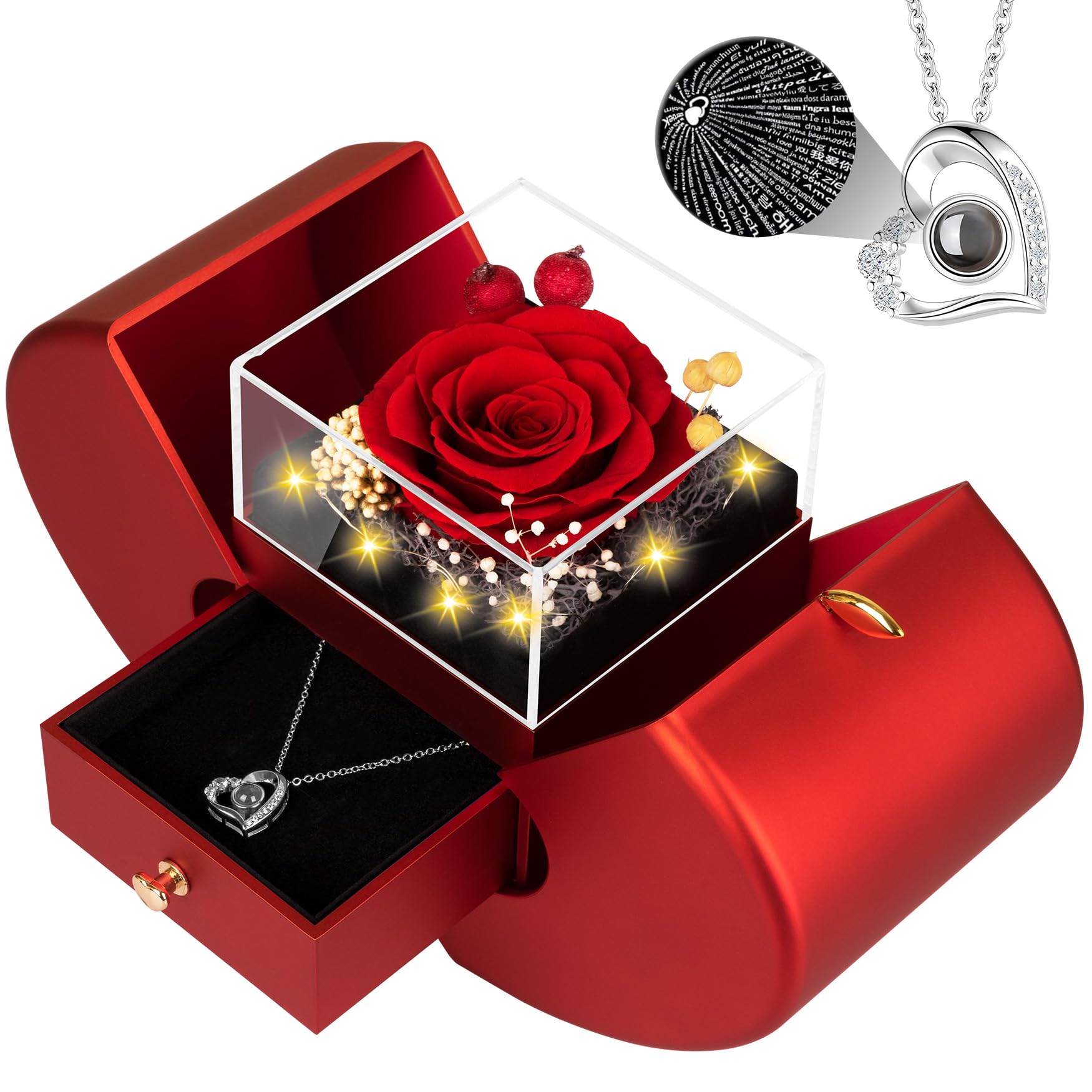 Lebana Preserved Red Rose