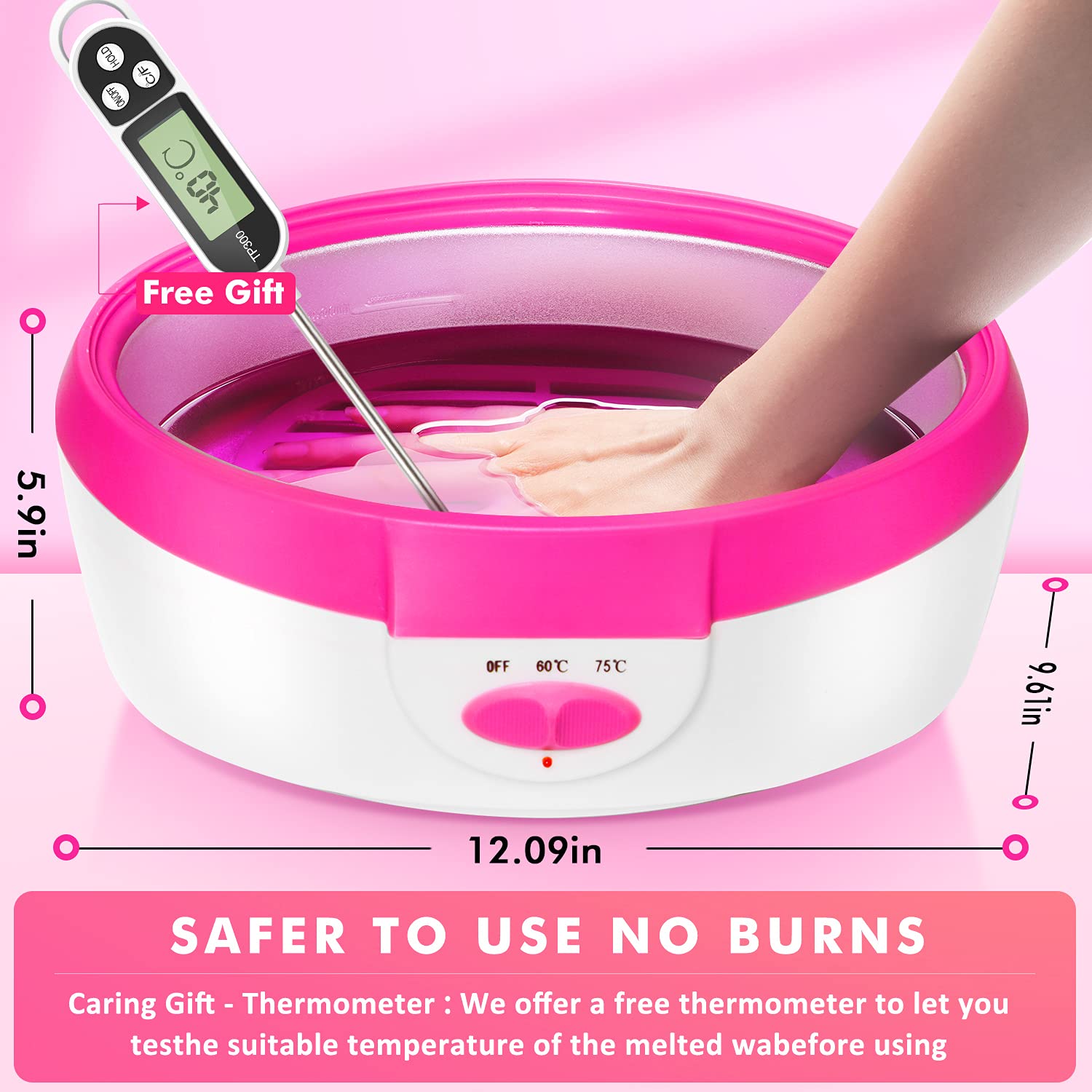 Paraffin Wax Machine for Hand and Feet - Paraffin Wax Bath Ejiubas Quick-Heat Paraffin Wax Warmer with 2.2lb Paraffin Wax 2 Mitts Booties for Moisturizing Hand and Feet and Soothing Arthritis : Beauty & Personal Care