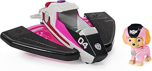 Paw Patrol, Jet to The Rescue Skye Deluxe - Vehículo transformador con luces y sonidos