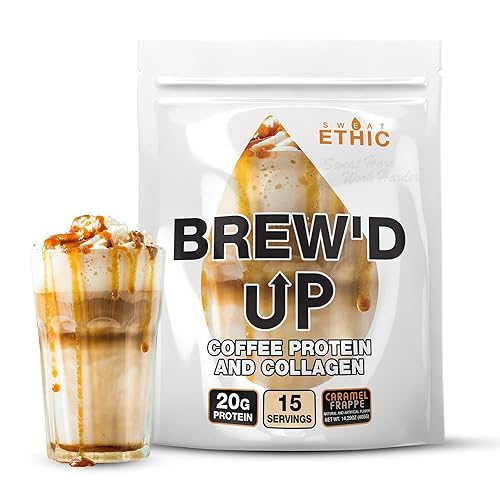 Sweat Ethic Brew’D UP Collagen Protein Coffee, Whey Isolate &