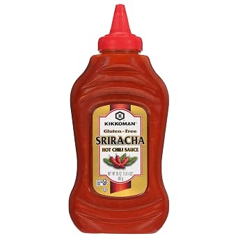 Kikkoman 00740 Gluten-Free Sriracha Hot Chili Sauce, 20 oz - Perfectly Balanced Heat and Sweetness, Infused with KikkomanTamari Soy Sauce, Certified