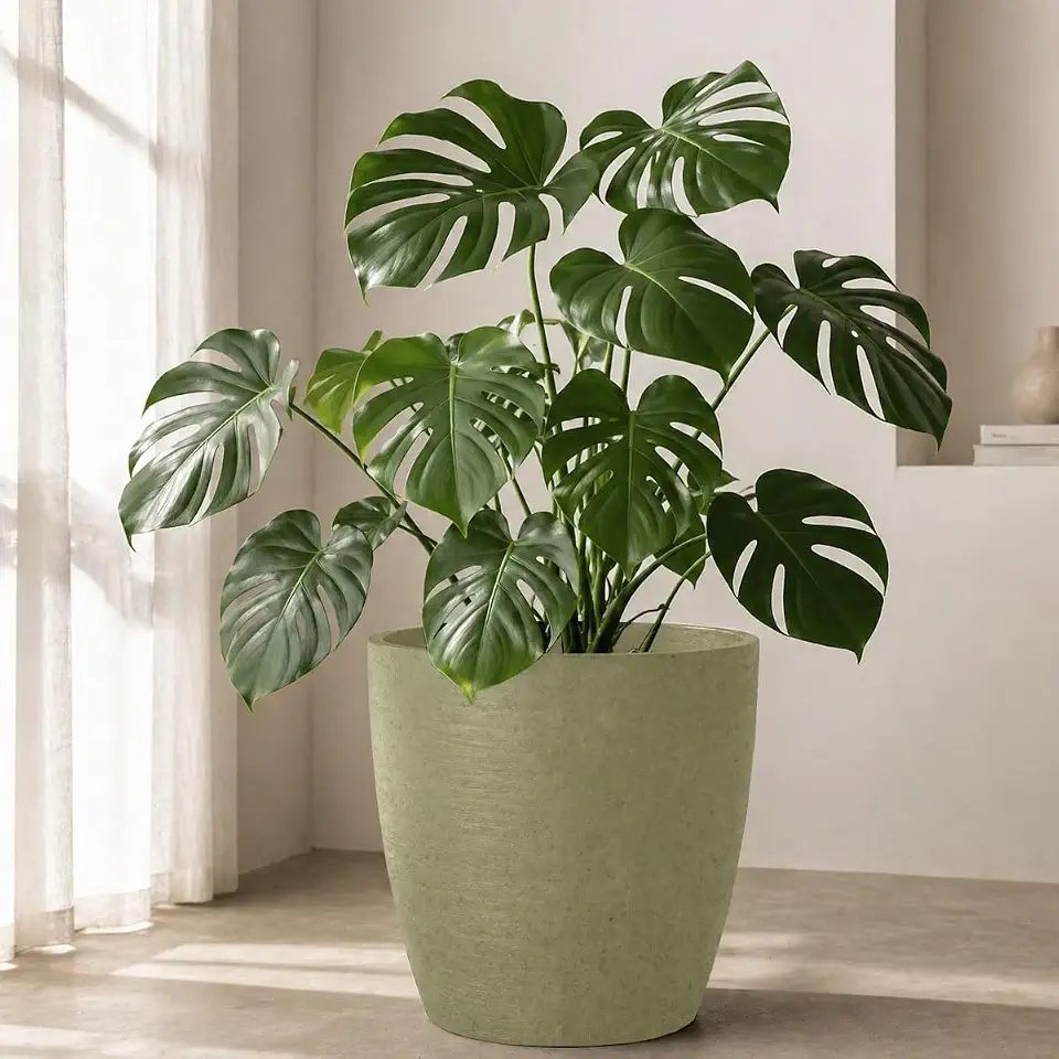 Vaso Planta 40x40 Oval Moderno Polietileno