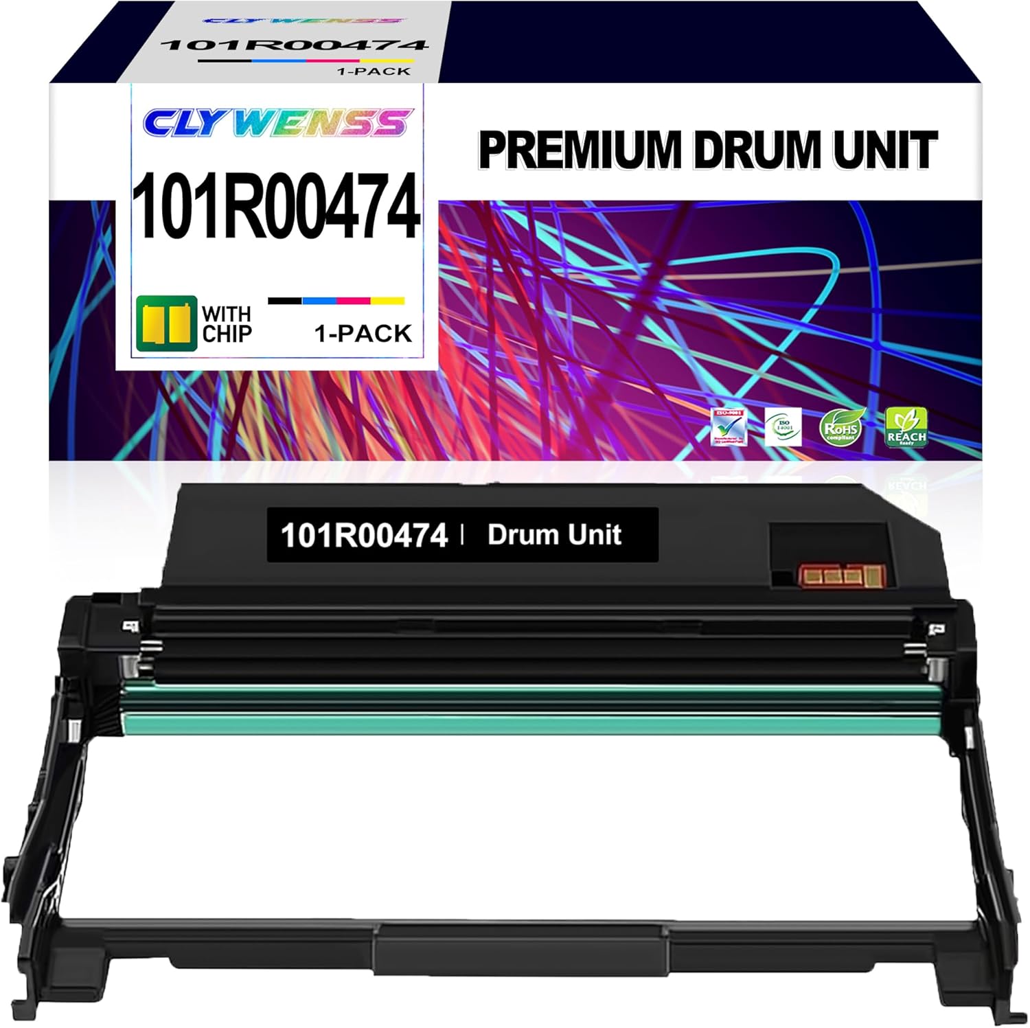 101R00474 Drum Cartridge Replacement for Xerox 101R00474 to Use with 106R02777 Toner for WorkCentre 3215 3215NI 3225 3225DNI Phaser 3260 3260DI 3260DNI 3052 Printer (Only Drum, 1-Unit)