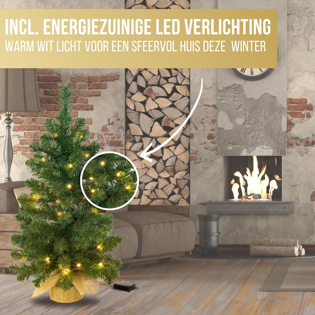 Künstlicher kleine Weihnachtsbaum Led Jarbo 60 cm mit Beleuchtung
