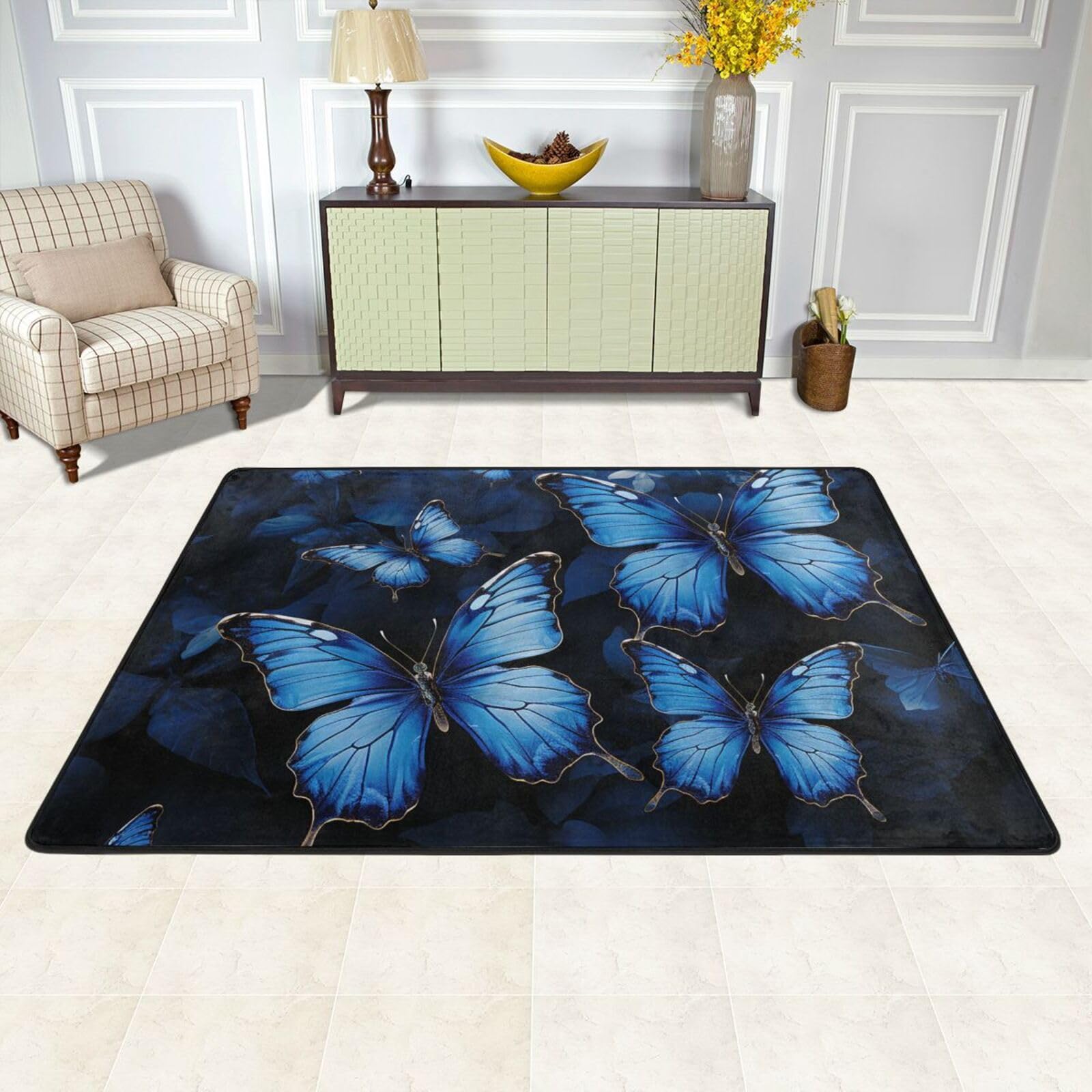 Tapis de sol bleu foncé 91x61 cm : l'élégance douce et durable pour votre intérieur