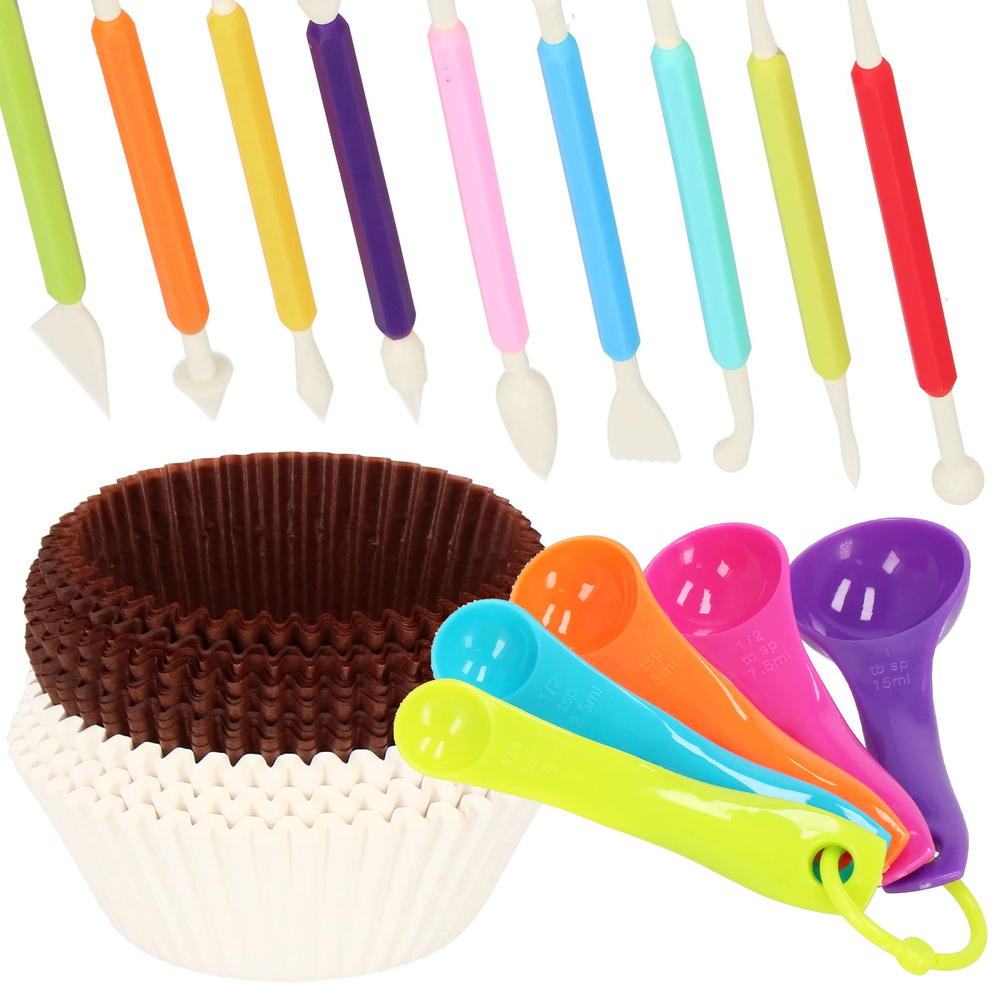 SPRINGOS Juego de accesorios para tartas (345 unidades, soporte para tartas, acero inoxidable)