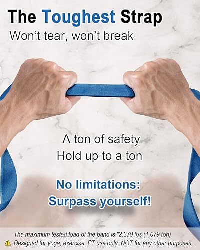 Miniatura 5 de Tumaz Stretching Strap - 10 Loops & Non-Elastic Yoga Strap - Perfect Home Workout Stretch Strap for Physical Therapy, Yoga, Pilates, Flexibility