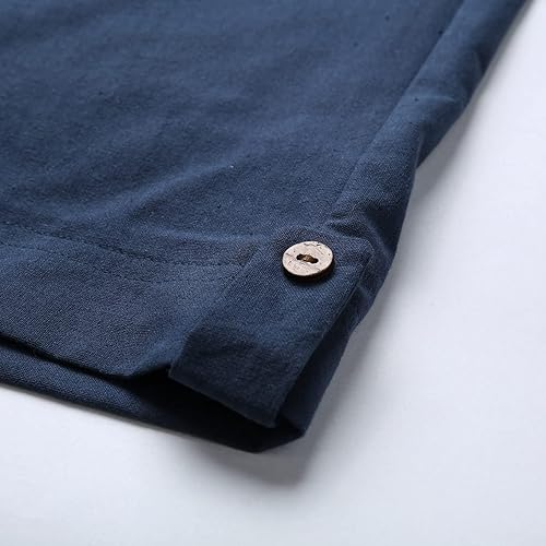 Miniatura 6 de WABEOR Bermudas de talla grande para mujer, hasta la rodilla, de algodón, lino, casuales, holgadas, elegantes, con bolsillos