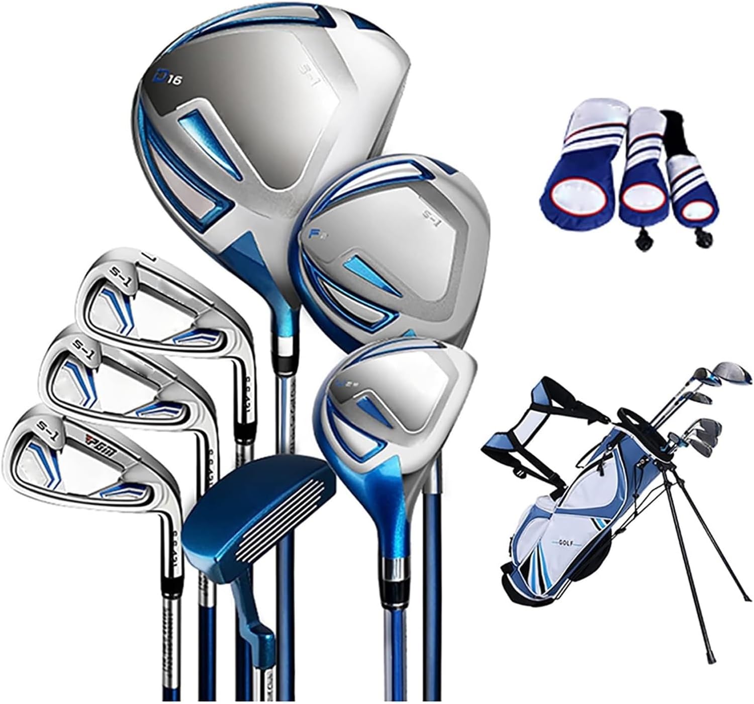 Vice Golf,Golf Set, Complete Golf Club Set for Beginner's Training Right Hand Clubs with Bag