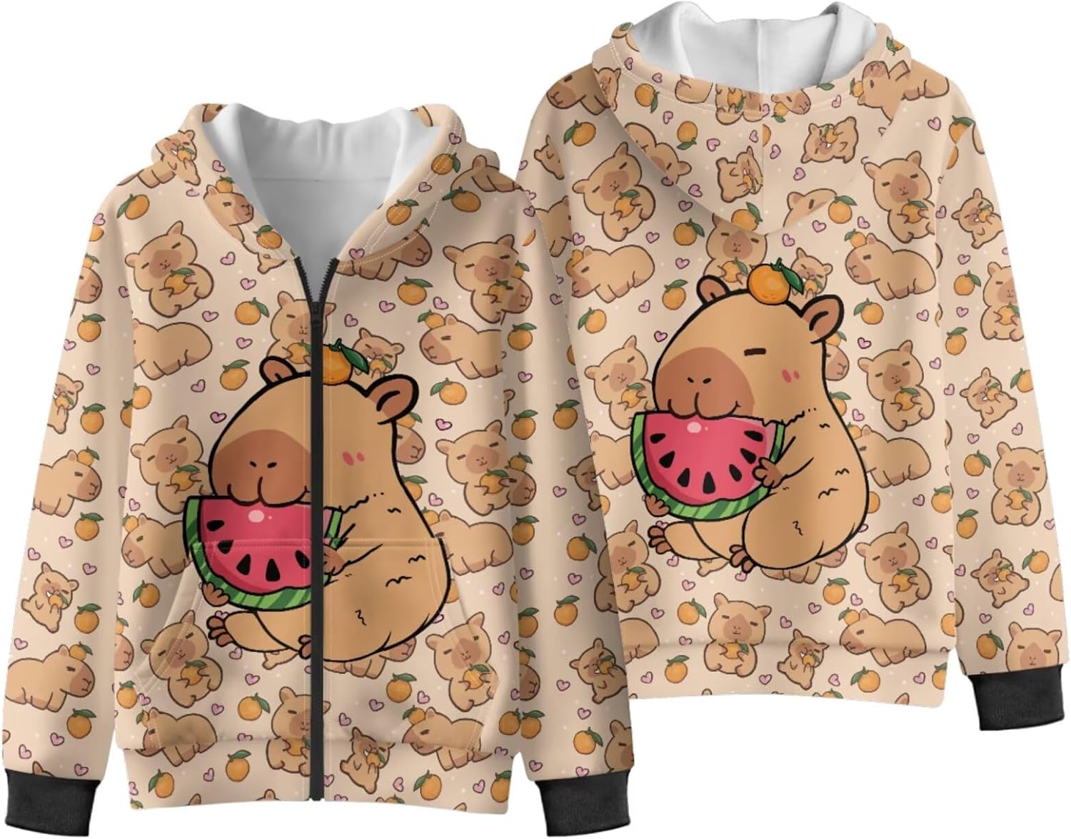Girls Fleece Full Zip Hoodie Sweatshirt Girls Zip Up Hoodie Casual Long Sleeve Sweatshirts Pullover with Pockets