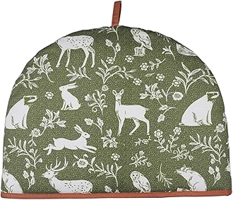Forest Friends Cosy-Vibrant Kitchen Accessory, 100% Cotton, Warming & Insulating, Machine Washable-Perfect for a Traditional English High Tea Experience, Sage, One Size