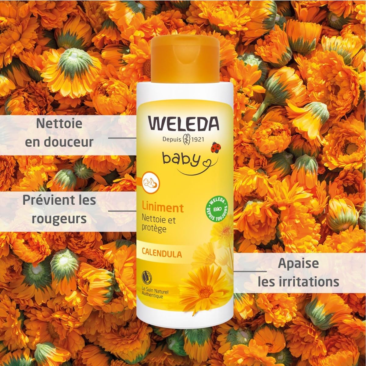Weleda Baby Linimento Caléndula Lote de 2 x 400 ml