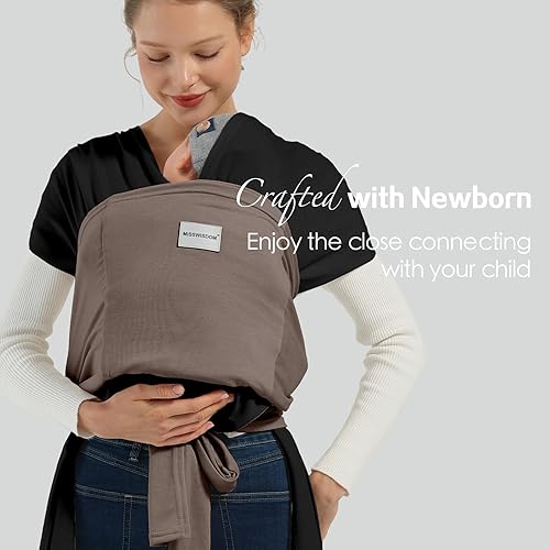 Miniatura 7 de Portabebés para bebés, portabebés ajustable, para recién nacidos a niños pequeños de 7 a 30 libras, acogedor portabebés con material de algodón de