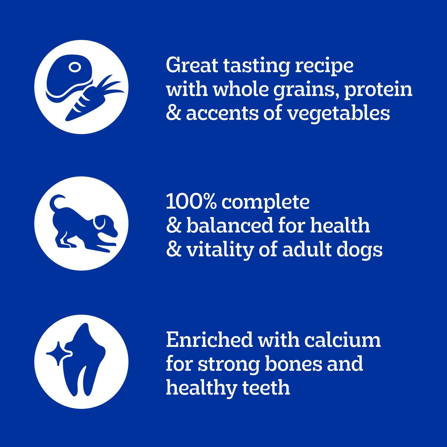 PEDIGREE VITALITY+ Dry Food For Adult Dogs – Hearty Beef & Vegetable Flavour - Supports Strong Bones and Healthy Teeth - With Calcium, 8kg Bag - 4