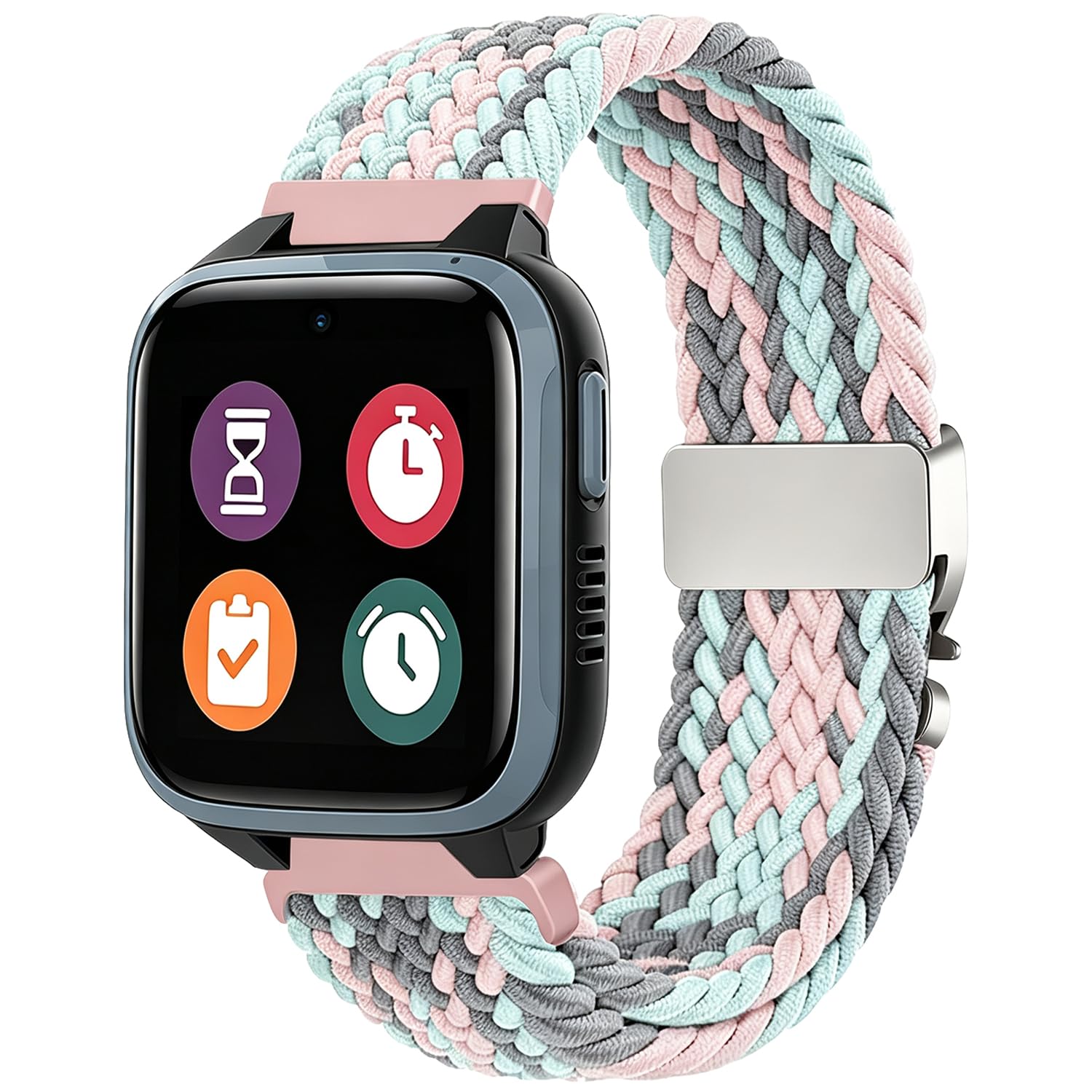 Aurrain 16MM Woven Nylon Watch Strap with XPLORA X5/X5 Play/XGO 2/XGO 3,Unisex woven nylon sports Watch Strap for children.