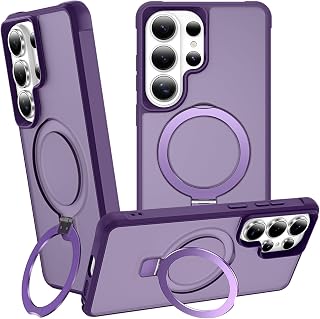 Compatible with Samsung Galaxy S26 Ultra Case with Stand, Purple