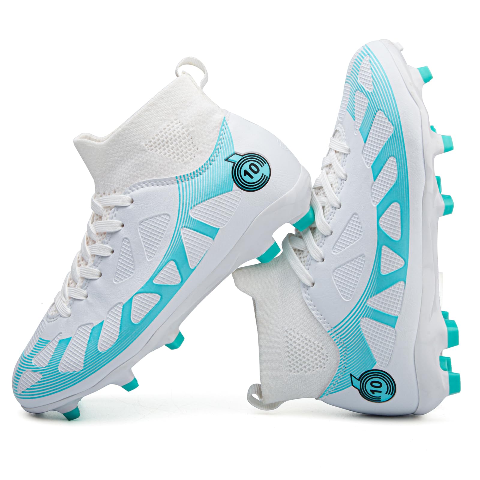 WOwallet Kinder Fußballschuhe für Jungen & Mädchen – Outdoor Sportschuhe, Trainings-Sneaker, Fußballstiefel für Fußball, Baseball & Softball