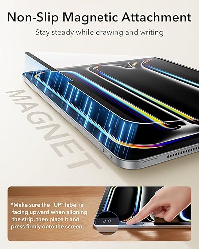 Vista 25 de ESR Paper-Feel - Protector de pantalla magnético para iPad A16 de 11ª/10ª generación (11 pulgadas/10.9, 2025/2022), escribe y dibuja como en papel