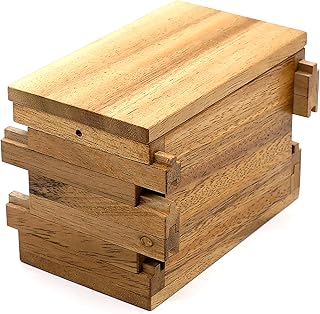 Secret Wooden Gift Cash 3D Puzzles for Adults Treasure Safe Hidden Money Heart Stash Toy Box Compartment Kids Ages Adults Brain Teaser Mystery Lock Magic Tricks