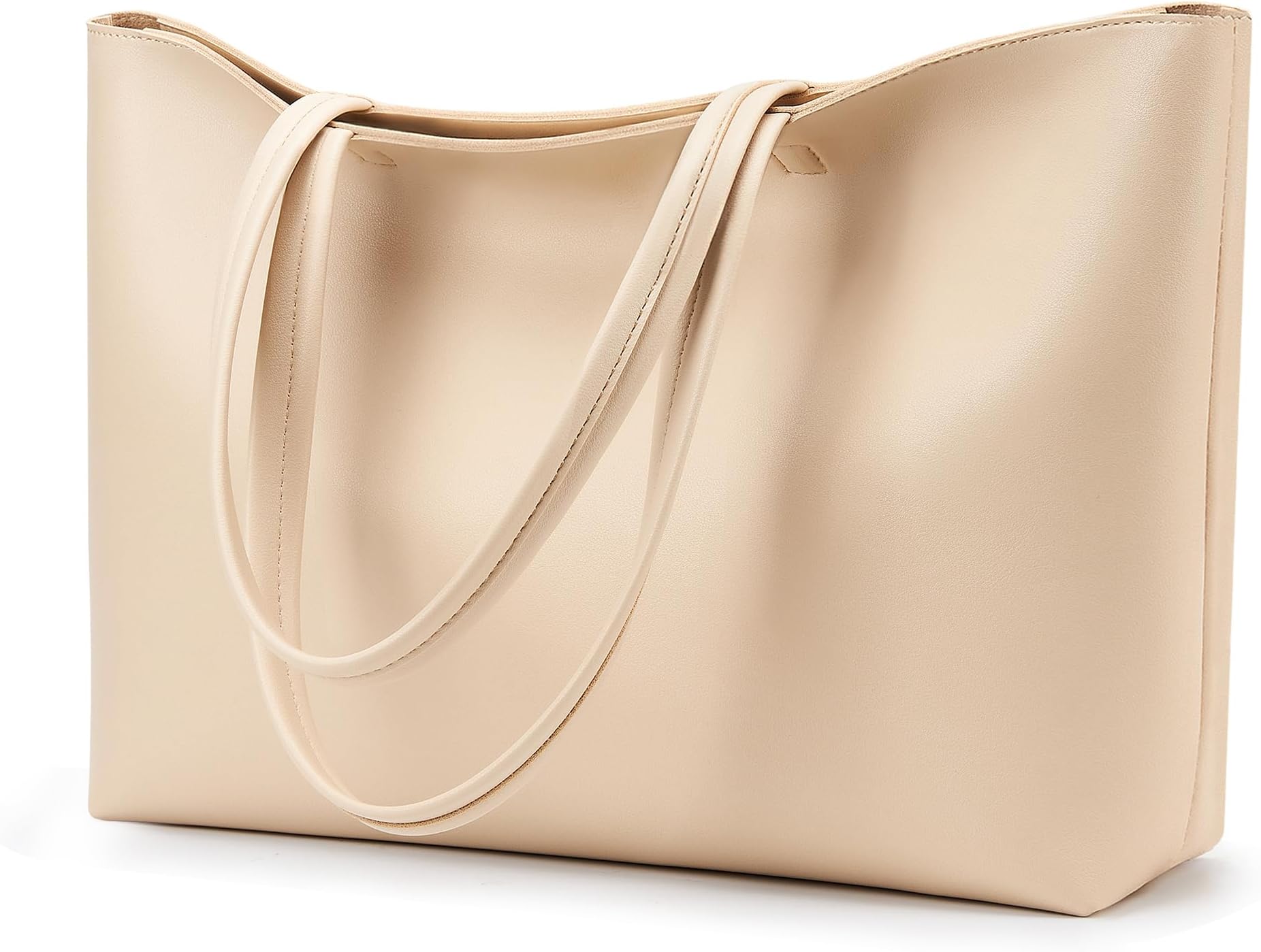KALIDI Tote Bag Zipper Shoulder Bag Faux Leather Purses Satchel for Women Casual Handbag Work Dating College