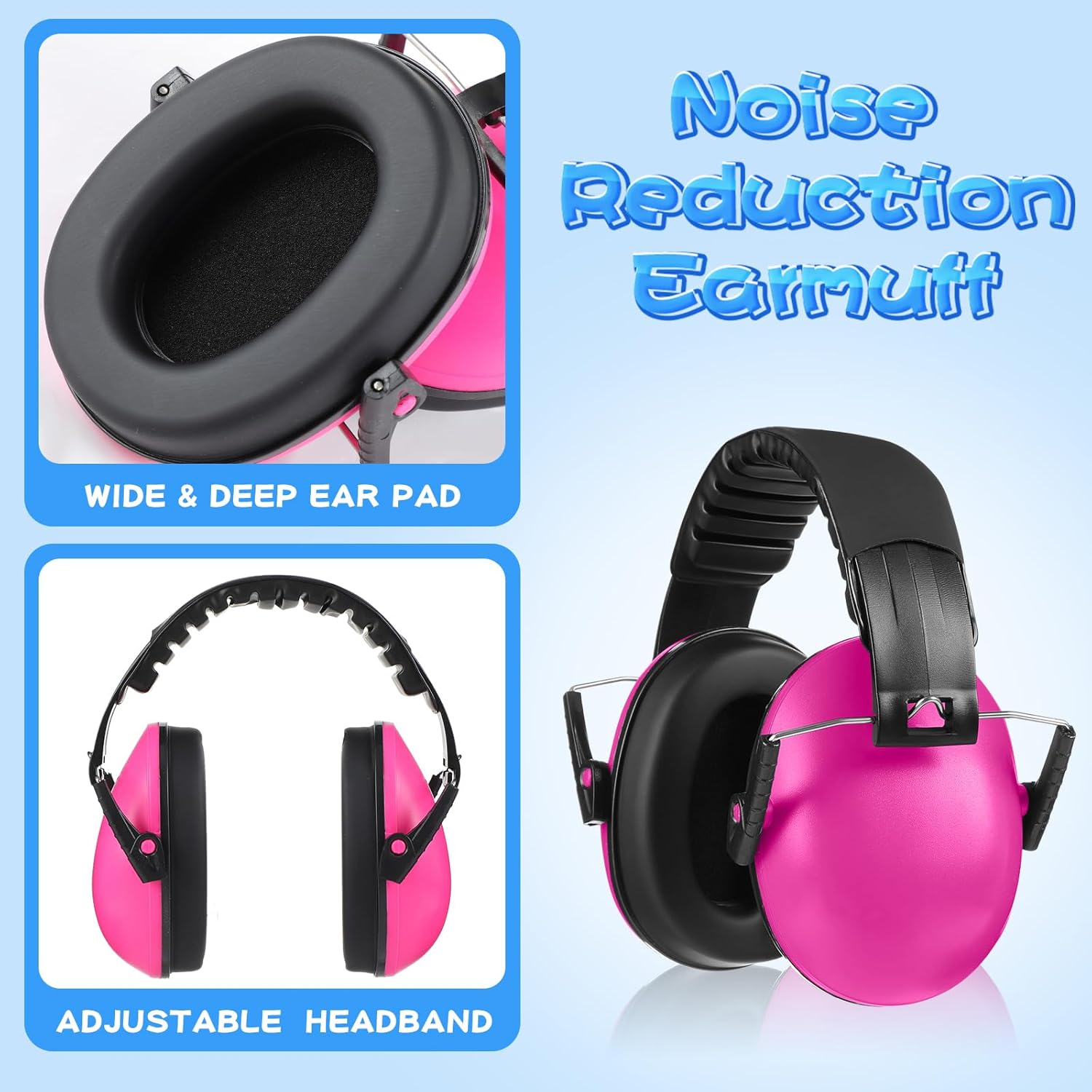 24 Pcs Kids Noise Reduction Headphones, SNR 27dB Adjustable Earmuffs for Noise Reduction Kids Sleep, 24 Colors