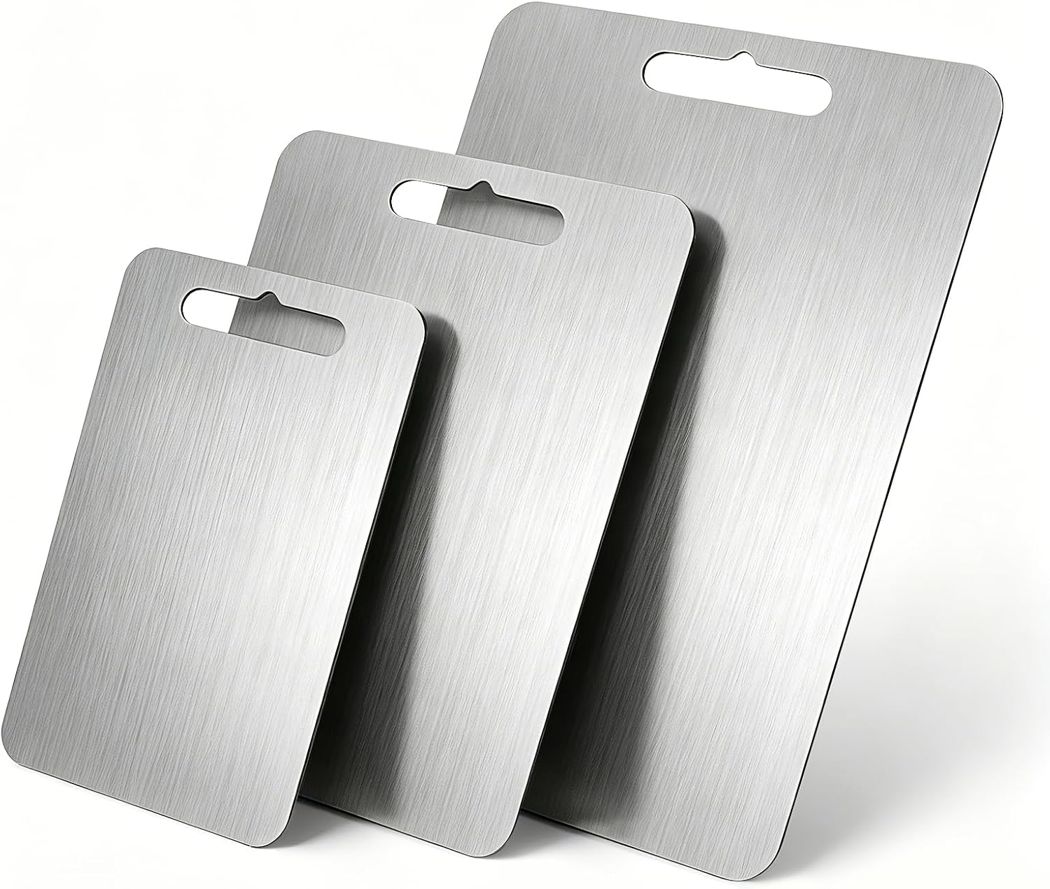 Stainless Steel Cutting Board Set, Small, Medium and Large, 3 Piece