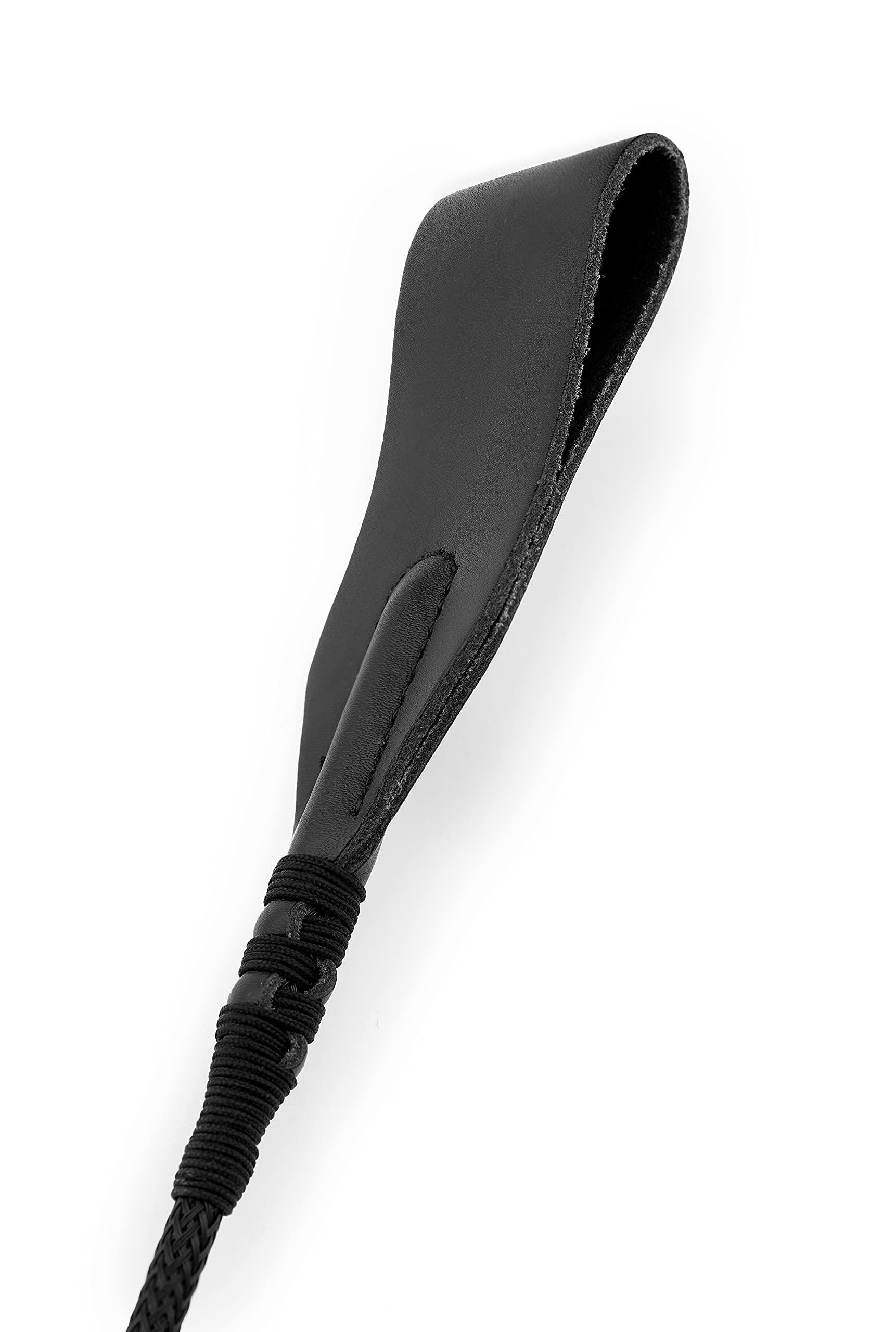 KOSPH Horse Riding Crop PU Leather 18 inch, Black