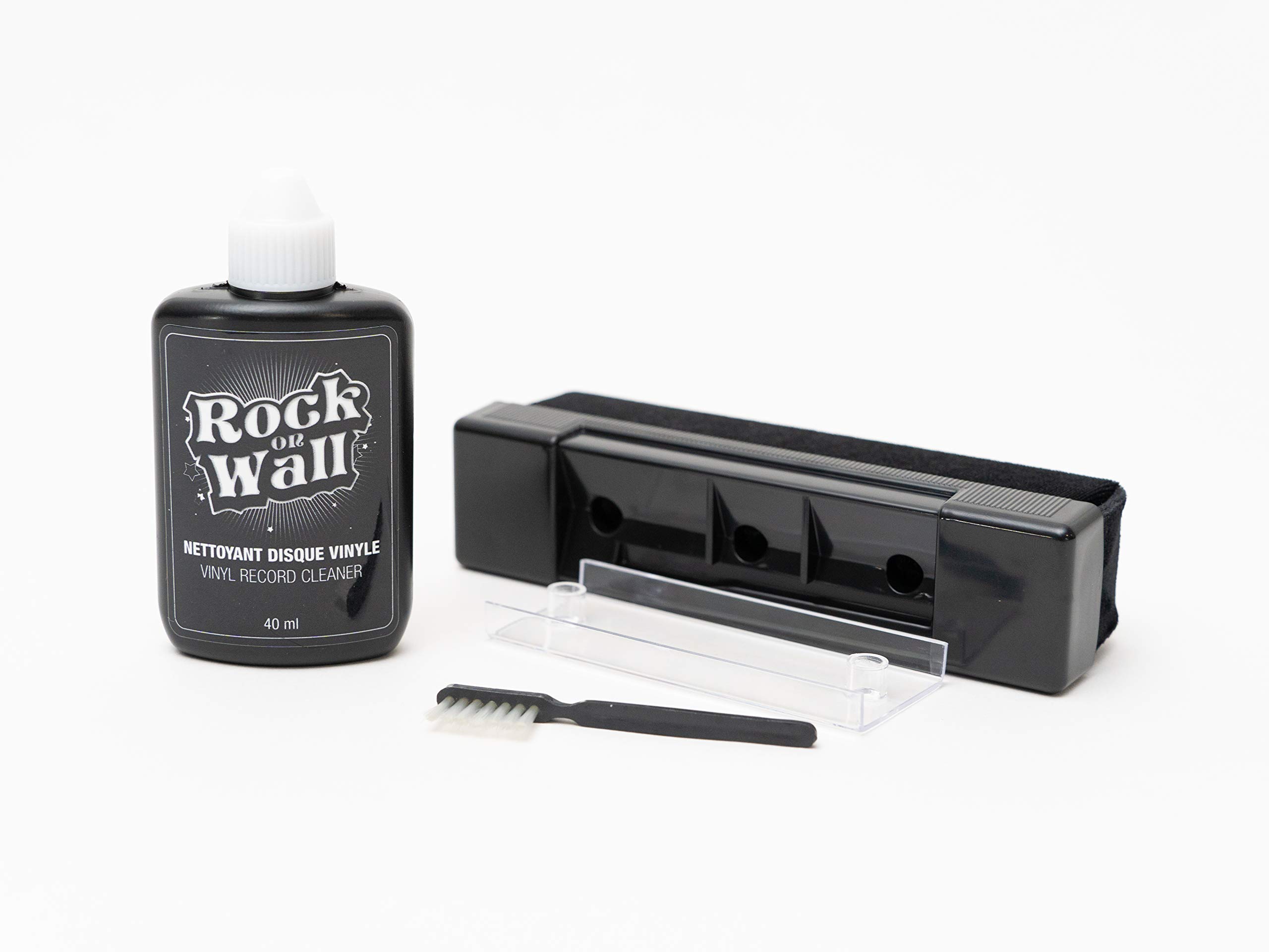 Kit de Nettoyage pour Vinyles - Solution et Brosse Velours pour 150 Disques