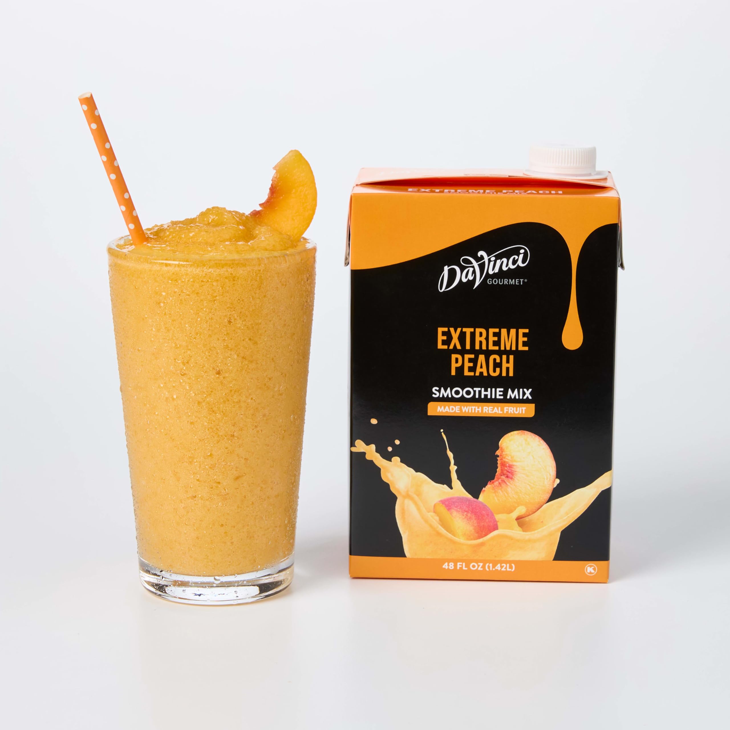 DaVinci Gourmet Extreme Peach Smoothie, 48 Fluid Ounces (Pack of 1)