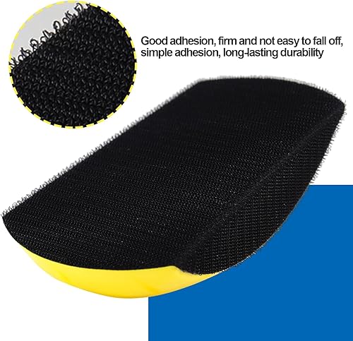 Miniatura 3 de Bloque de lijado de mano de 6 pulgadas, almohadilla de soporte de gancho y bucle, soporte de papel de lija