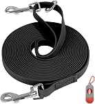 Waterproof Long Leash for Dogs Training 16FT/30FT/50FT, Long Dog Leash Heavy Duty Lead for Large Medium Small Dogs Outside Walking, Playing, Camping, or Yard(Orange 50FT)