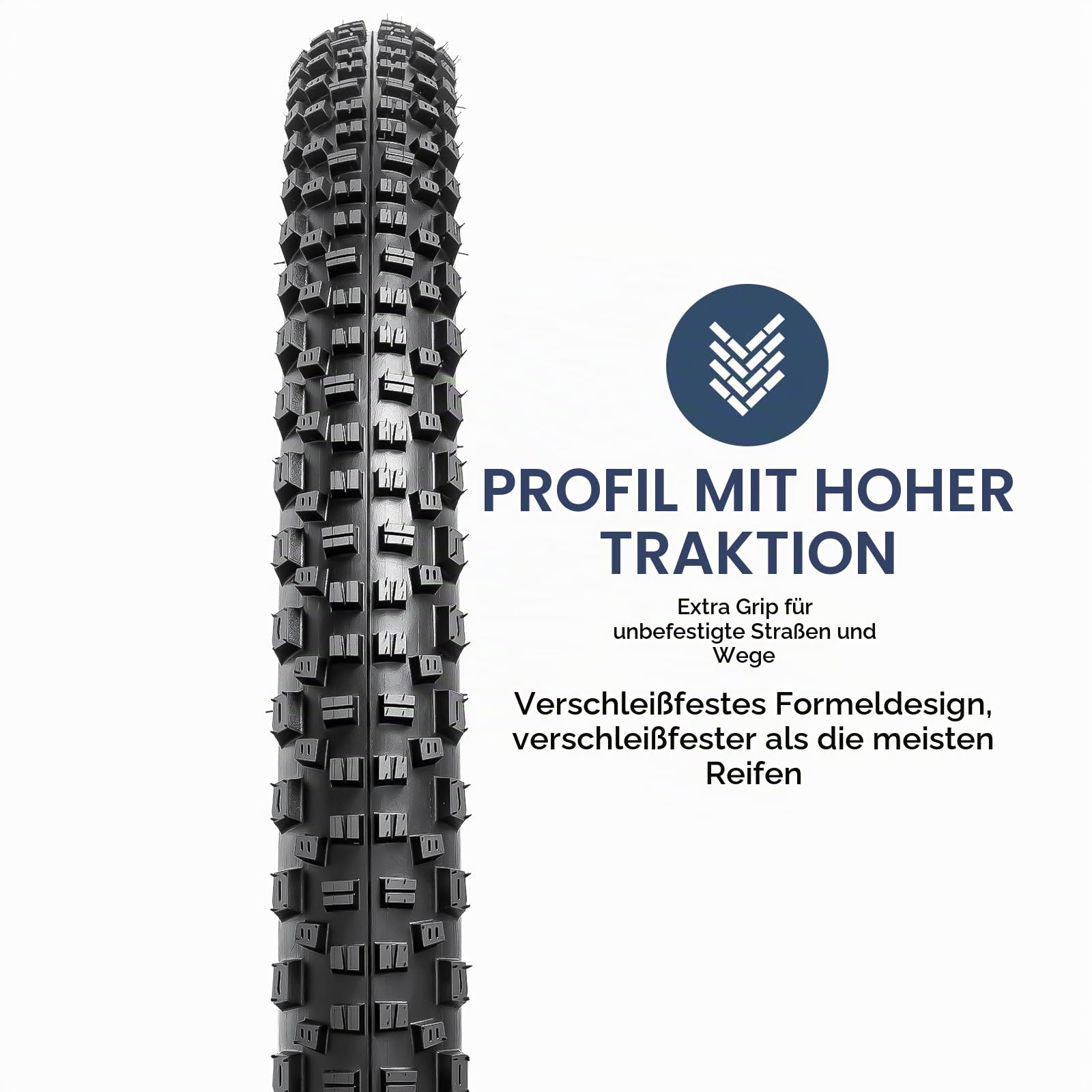 YunSCM 2Pcs 120TPI Nylon Pannensicher 26 Zoll Fahrradreifen 26X2.25 Mantel 57-559 Kompatibel Stadt/Straßen/Langlauf/Mountainbike 26x2.20 26x2.25 26x2.30 Faltbarer Reifen
