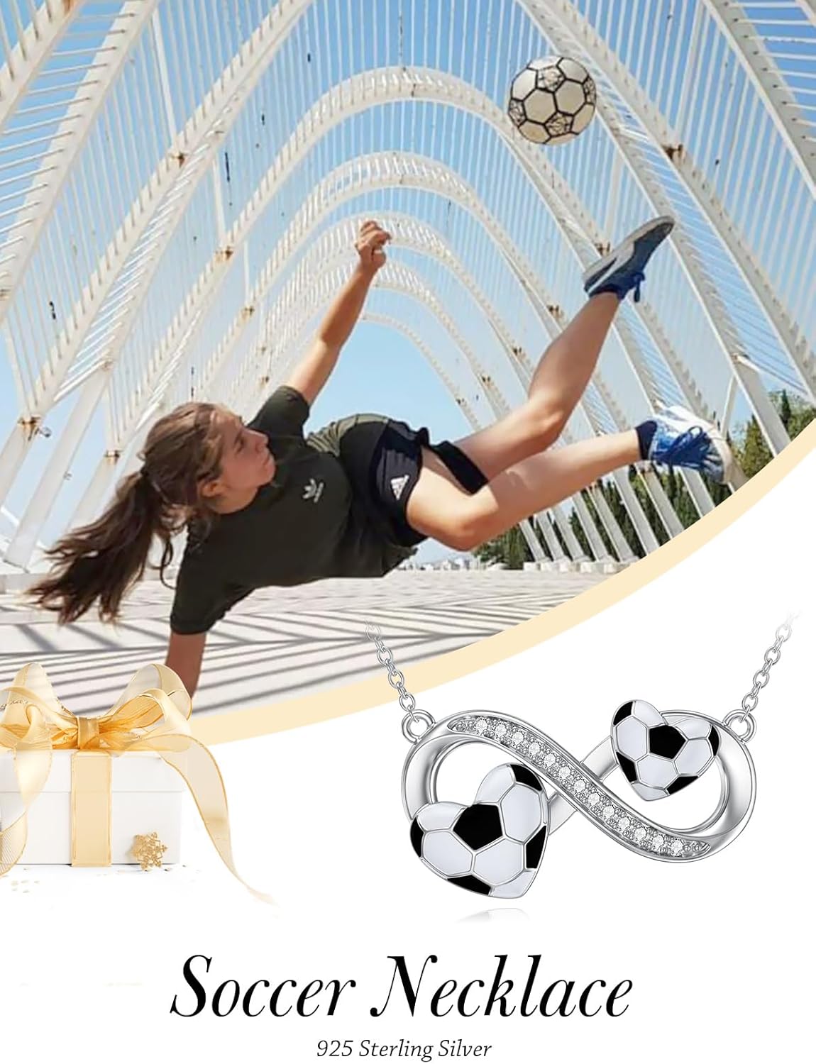 WINNICACA Sports Necklace 925 Sterling Silver Jewelry Tennis, Baseball, Volleyball, Soccer, Basketball, Football, Softball, Hockey Pendant Necklace for Women Men Player Fan Gifts - Image 7