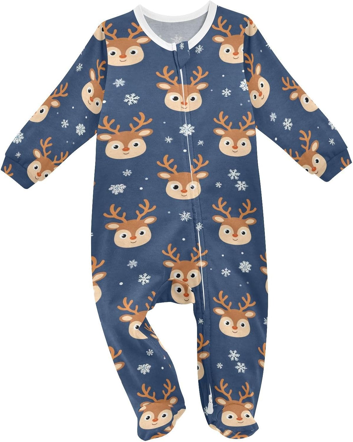 Dussdil Baby One-Piece Footies Newborn Rompers Pajamas Cotton Footed Pjs for Sleep Play Boys Girls