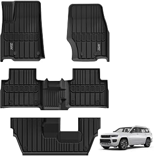 3W Floor Mats for Jeep Grand Cherokee L 2021-2026 (7 Seat Only)